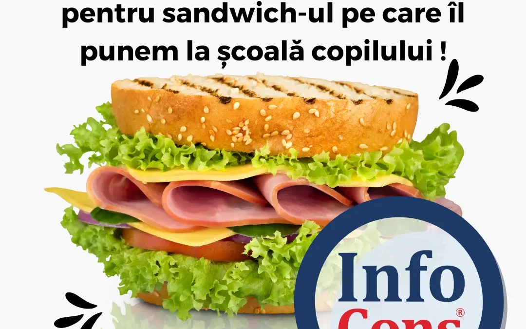 Media temperaturii de păstrare este de 12 grade Celsius pentru sandwich-ul pe care îl punem la școală copilului !