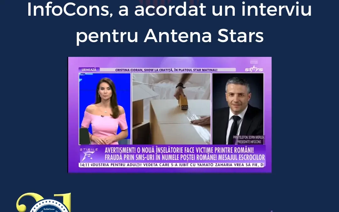 Sorin Mierlea , Președintele InfoCons a acordat un interviu pentru Antena Stars