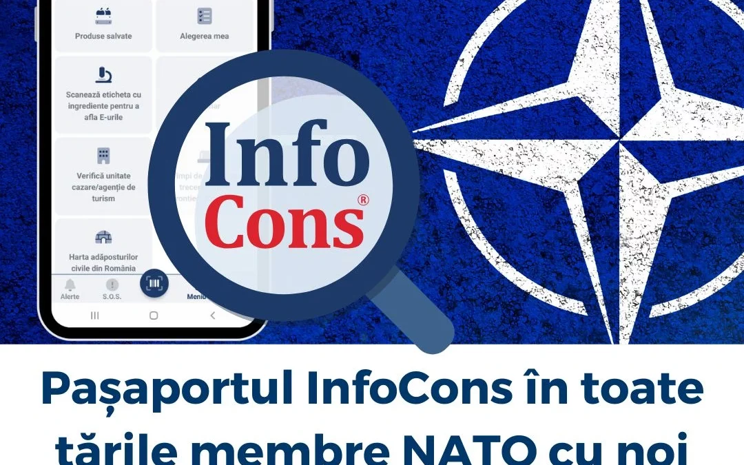 Pașaportul InfoCons în toate țările membre NATO – Organizația Tratatului Atlanticului de Nord, cu noi funcționalități – InfoCons Protecția Consumatorilor te ajută !
