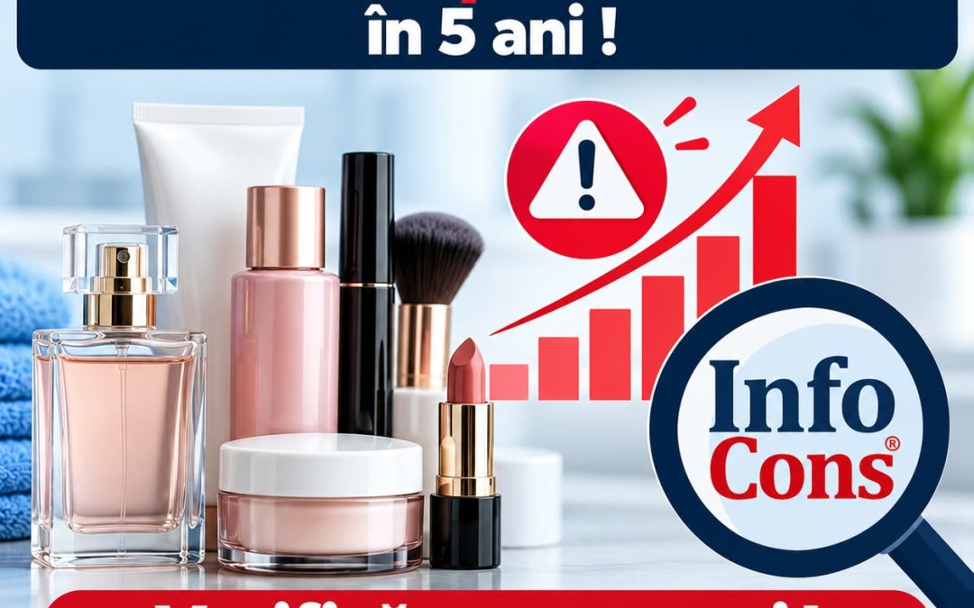 Alertele la produsele cosmetice cu risc au crescut de peste 30 de ori în 5 ani ! Verifică ce cumperi ! Alege informat Produsele Cosmetice cu InfoCons !